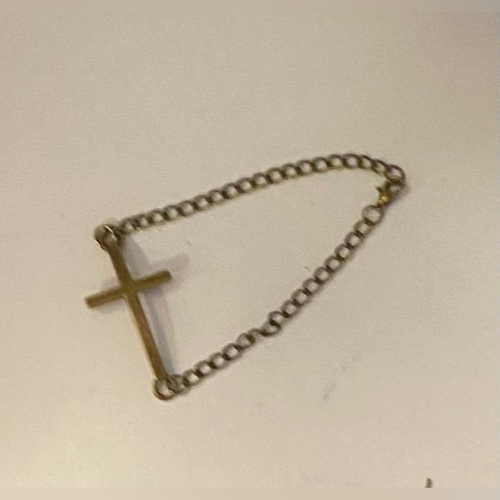 NEW Brass cross bracelet